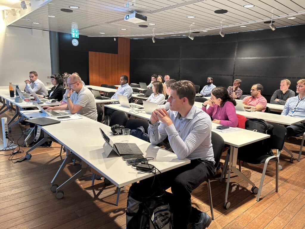 The GA in Helsinki were held at VTT's facility which gave the partners a look into how VTT is purifying the olefin-rich gas that originates from the pyrolysis of plastics waste. PHOTO: Kjetil Lier Svendsen